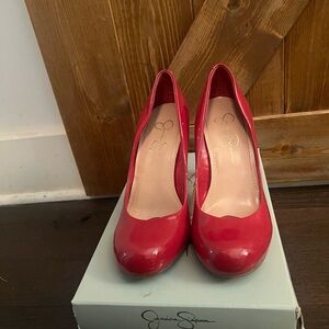 Jessica Simpson Bermuda Pink patent high heels